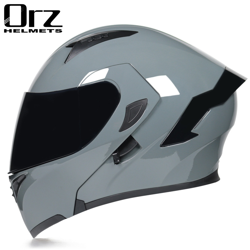 Dual Visor Motorcycle Racing Helmet - Dot Goedgekeurde Veiligheid Modulaire Flip Motorhelm