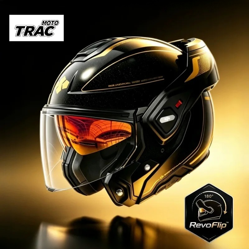 Modular Flip Up Motorcycle Helmet Dot Approved - 180 ° Achterwaarts draaibare modulaire motorhelm,