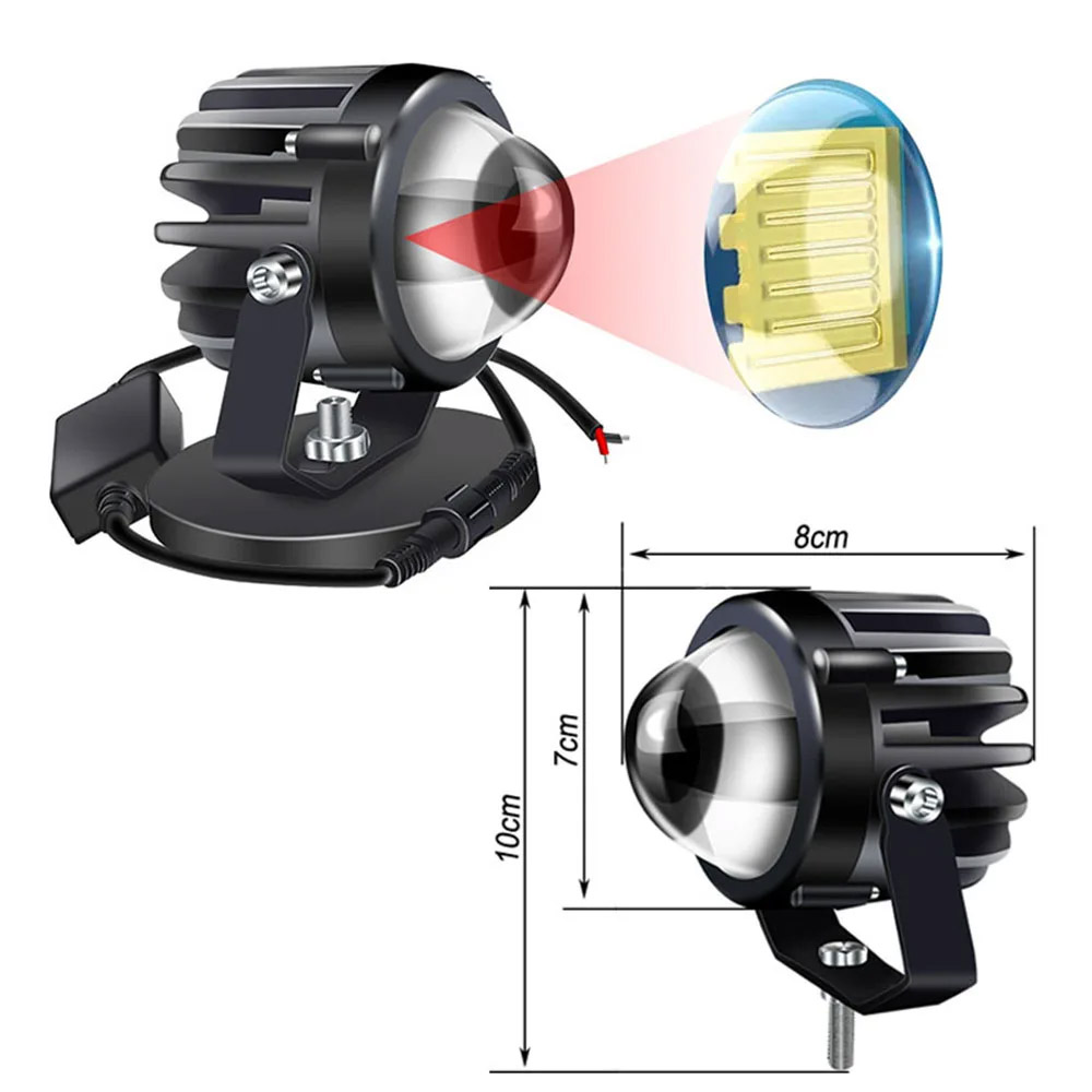 Motorfiets Projector Laserlich - Universal Motorcycle Led Headlight Projector recensie en prijs