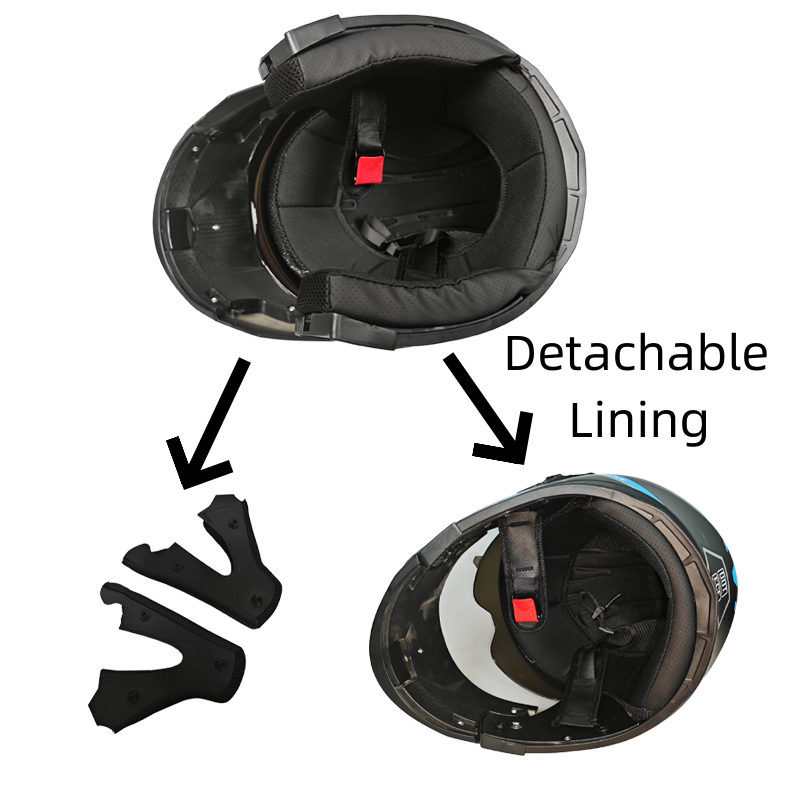 Opklapbare motorhelm met afnee - Full Face Motorcycle Helmet With Bluetooth recensie en prijs