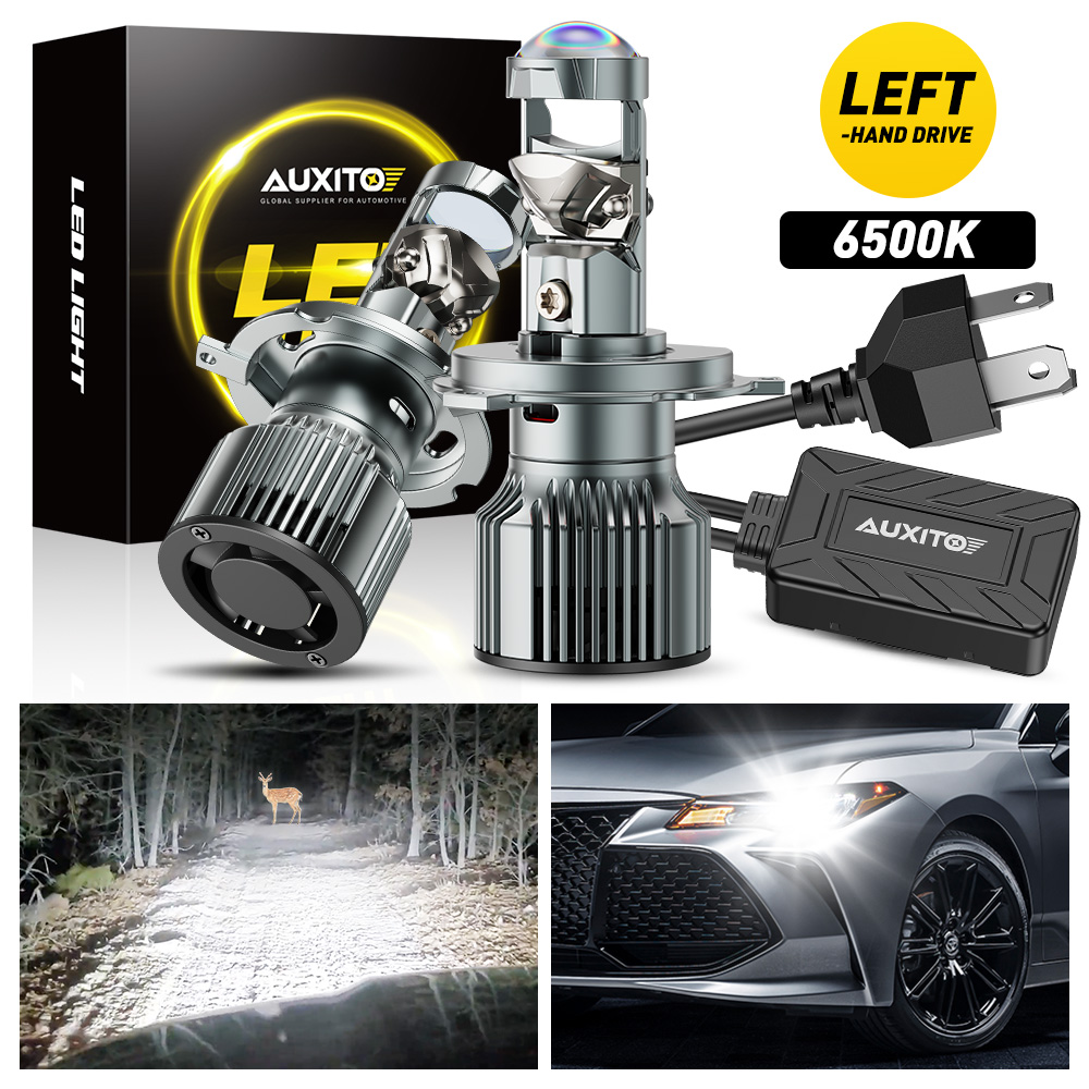 2 stuks AUXITO Canbus H4 LED p - Universal Motorcycle Led Headlight Projector recensie en prijs