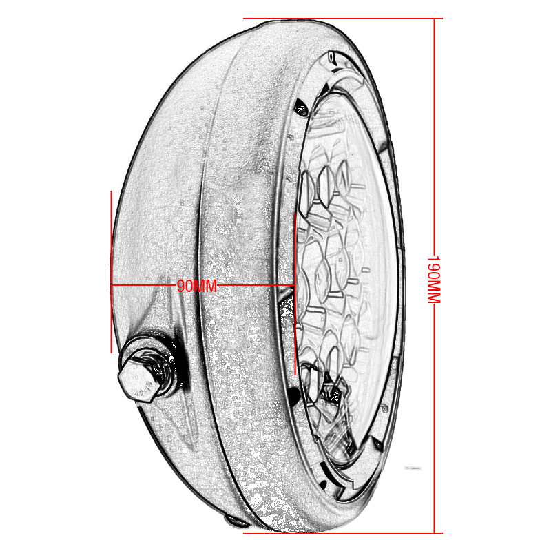 7 inch LED-motorfietskoplamp U - Universal Motorcycle Led Headlight Projector recensie en prijs