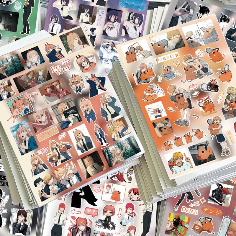Chainsaw Man 8 stuks sticker h - Atv Parts recensie en prijs