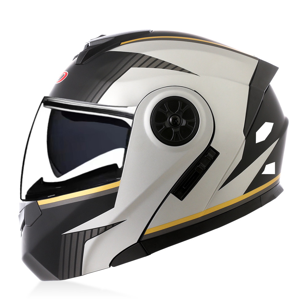 Hoge kwaliteit modulaire flip- - Full Face Motorcycle Helmet With Bluetooth recensie en prijs