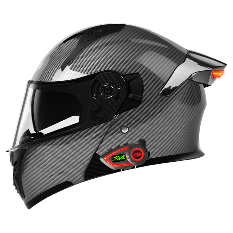 ABS Materiaal Motorhelmen Dubb - Full Face Motorcycle Helmet With Bluetooth recensie en prijs