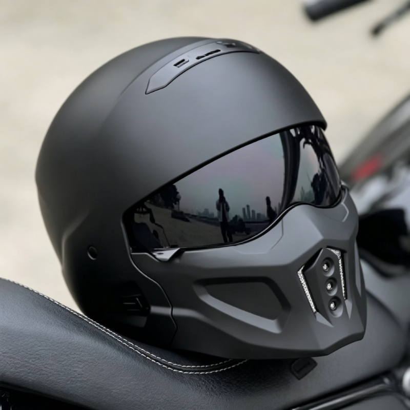 Robuuste helderzwarte Scorpion - Full Face Motorcycle Helmet With Bluetooth recensie en prijs